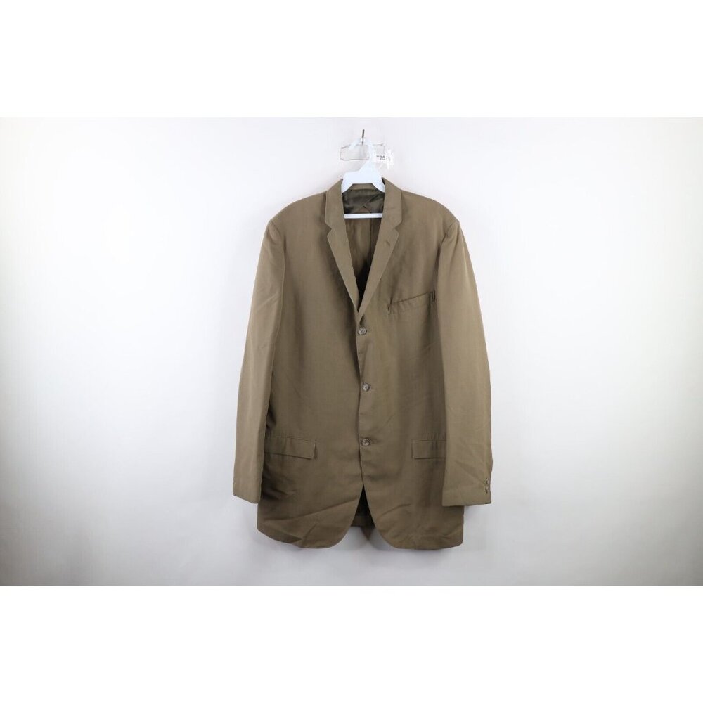 Vtg 50s 60s Palm Beach Mens 44 Extra Long 3 Button Summer Suit Coat Jacket USA